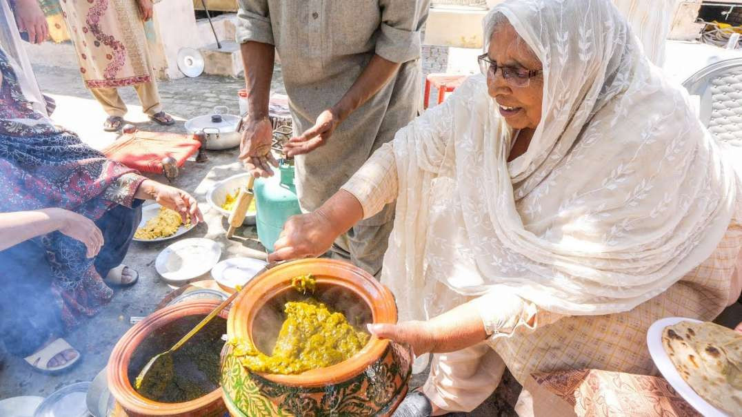 Village Food in Pakistan Chicken Curry by Grandma - COW DUNG Tandoori