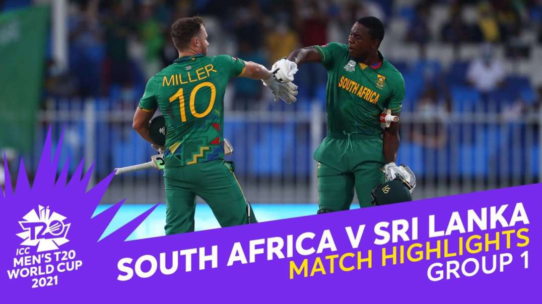 25th Match Of T20 World Cup 2021 SA vs SRI Full Match Highlights