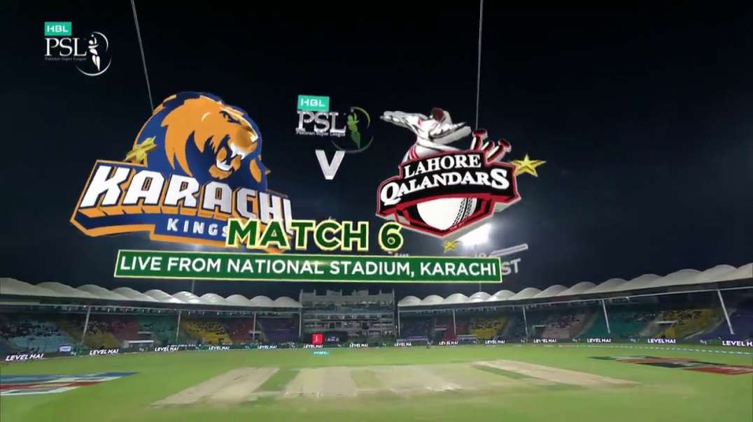 Lahore Qalandars vs Karachi Kings 6 Match Full Highlights HBL PSL 7 2022
