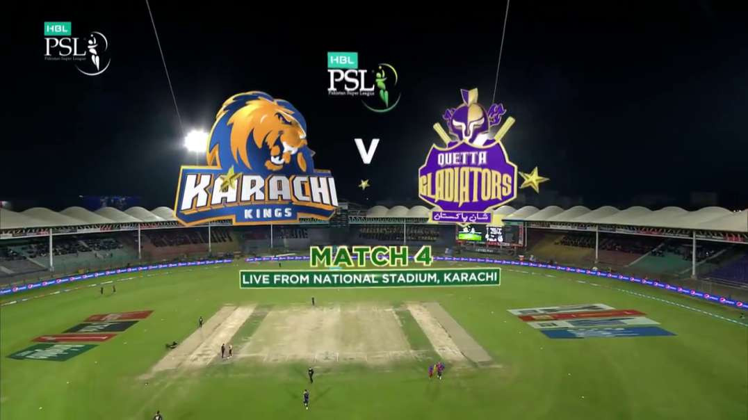 Karachi Kings vs Quetta Gladiators 4 Match Full Highlights HBL PSL 7 2022