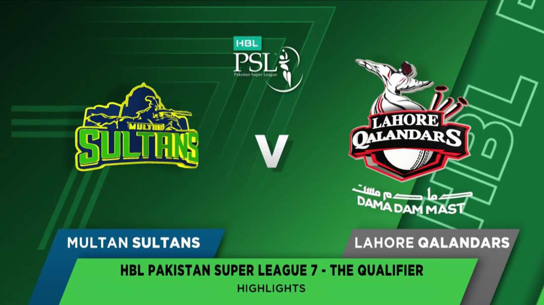 Lahore Qalandars vs Multan Sultans 31 Match The Qualifier Full Highlights HBL PSL 7 2022