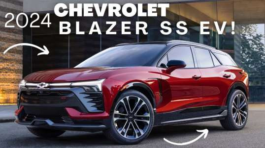 New 2024 Chevrolet Blazer Mid-size Electric crossover SUV Firstlook