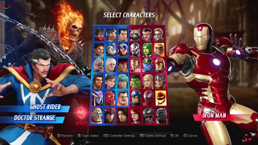 Ghost Rider &amp;amp; Doctor Strange vs Iron Man &amp;amp; Thor (Hardest AI) - Marvel vs Cap