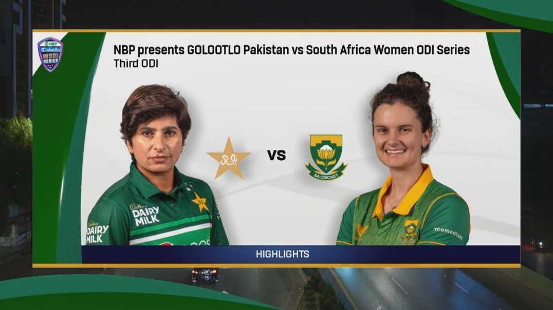 Pakistan Women vs South Africa Women - 3rd ODI 2023 - Full Match Highlights