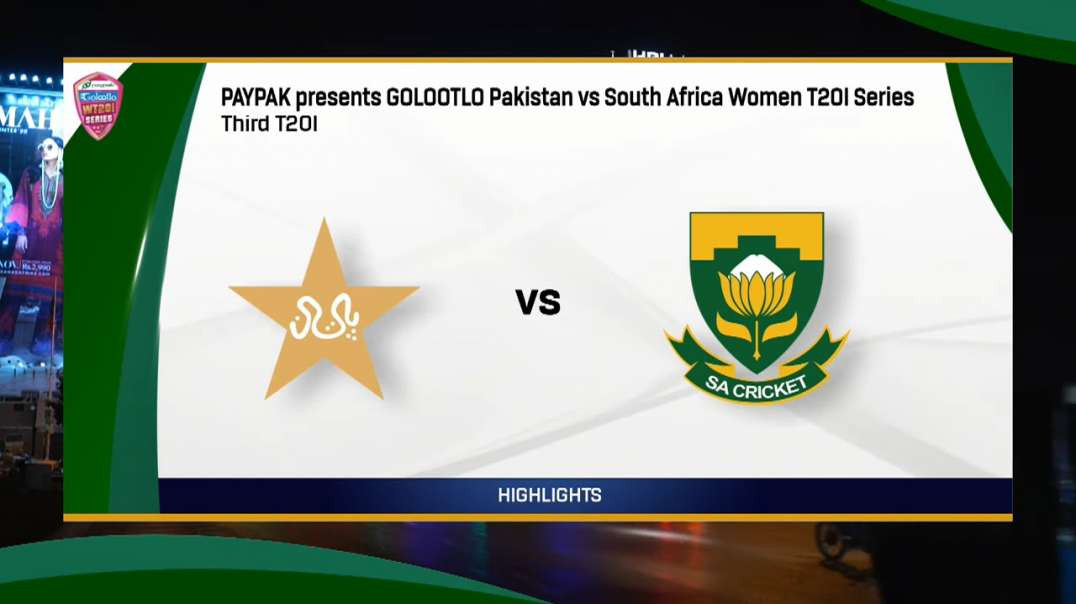 Pakistan Women vs South Africa Women - 3rd T20I Full Highlights 2023