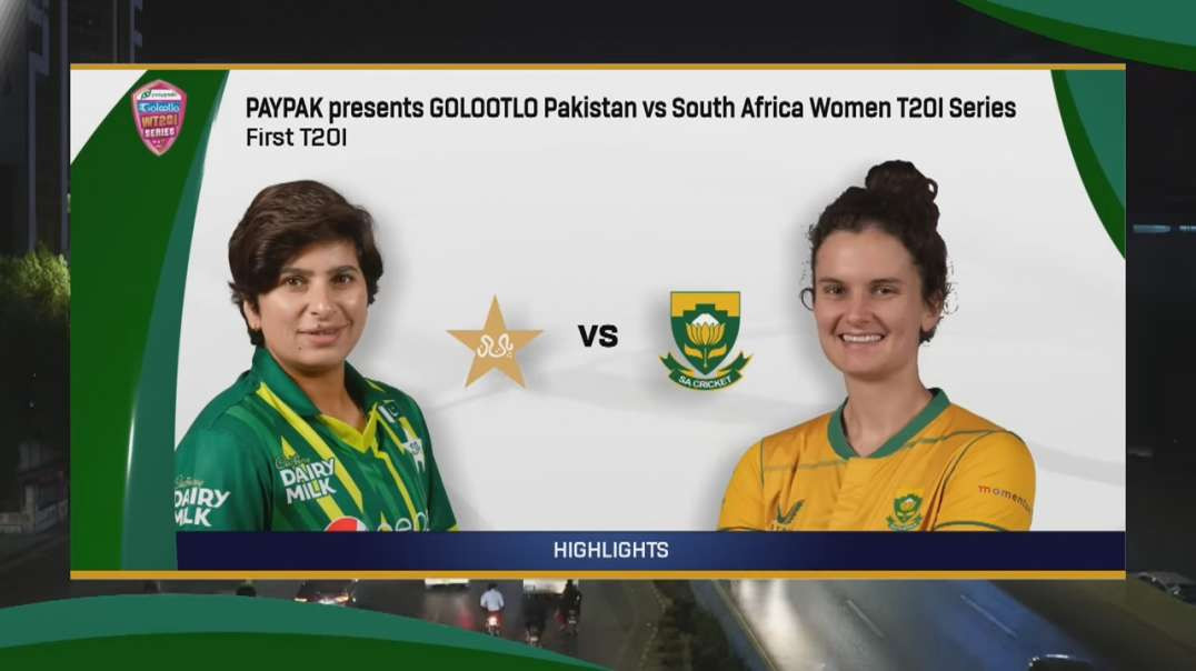 Pakistan Women vs South Africa Women - 1st T20I Full Highlights 2023