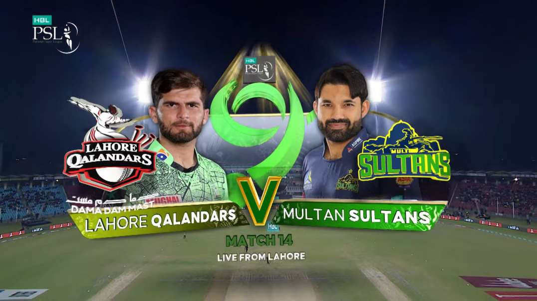 Lahore Qalandars vs Multan Sultans Full Highlights Match 14