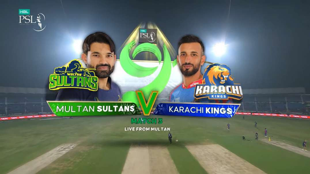 Multan Sultans vs Karachi Kings Full Highlights Match 3