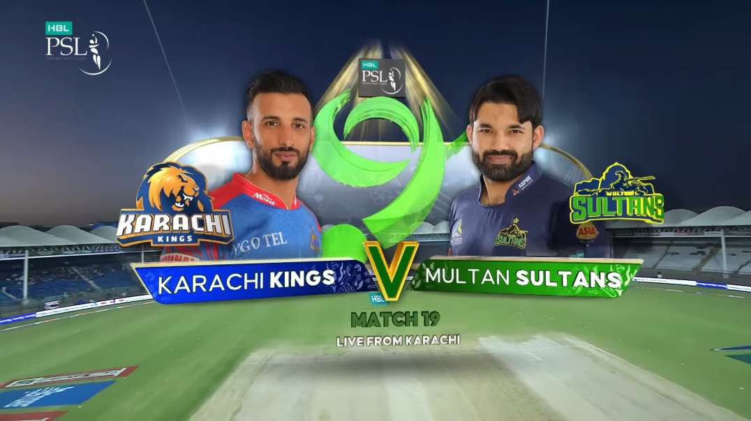 Karachi Kings vs Multan Sultans Full Highlights Match 19